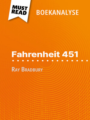 cover image of Fahrenheit 451 van Ray Bradbury (Boekanalyse)